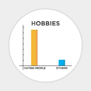 My Favorite Hobby is to hate people. Data Analyst Funny meme Magnet